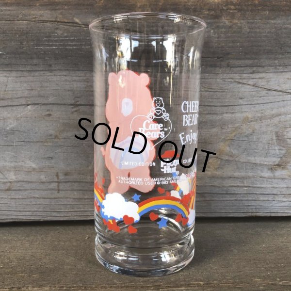 画像2: 80s Vintage Glass Pizza Hut Care Bear Cheer (C129) (2)