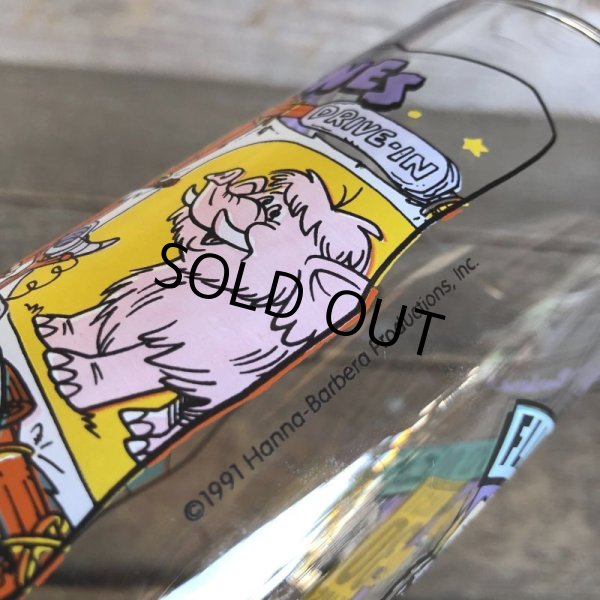 画像5: 90s Vintage Glass Hardee's Flintstones (C124) (5)