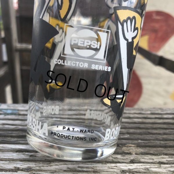画像2: 70s Vintage Pepsi Glass Boris & Natasha (C172) (2)