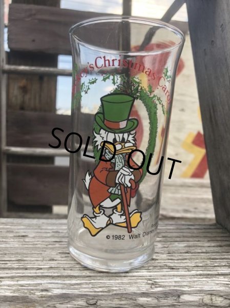 画像1: 80s Vintage Coca Cola Glass  Mickey's Christmas Carol (C149) (1)