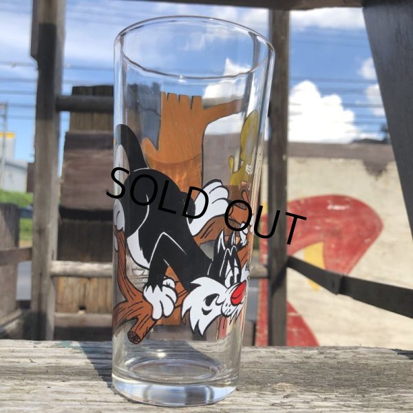 画像2: 70s Vintage Pepsi Glass Tweety & Sylvester (C167) (2)