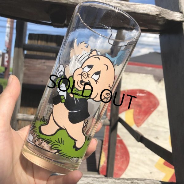 画像7: 70s Vintage Pepsi Glass Taz & Porky Pig (C169) (7)