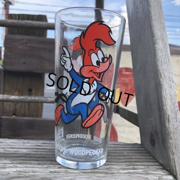 画像1: 70s Vintage Pepsi Glass Woody Woodpecker (C173) (1)