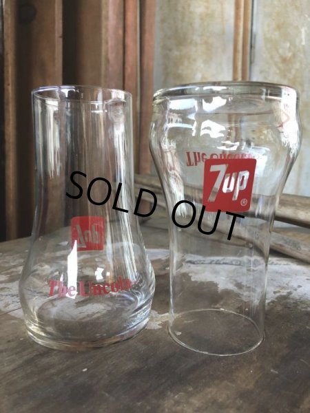 画像7: 70s Vintage 7UP Glass The UnCola Upside Down  (C180) (7)