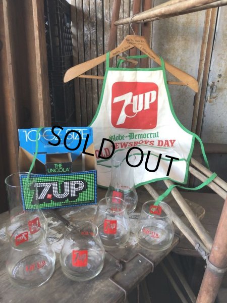 画像10: 70s Vintage 7UP Glass The UnCola Upside Down  (C180) (10)