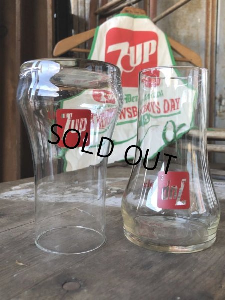 画像5: 70s Vintage 7UP Glass The UnCola Upside Down  (C180) (5)
