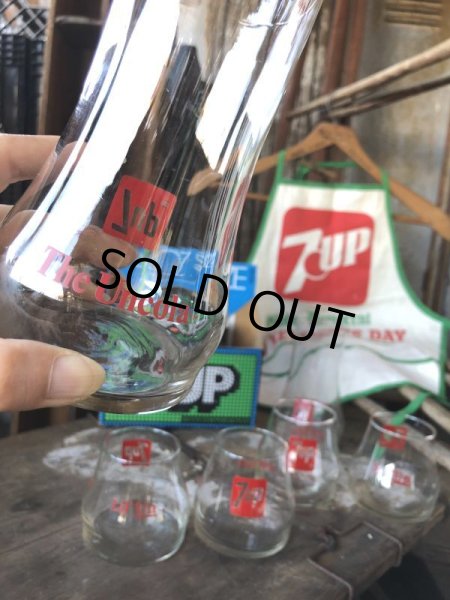画像9: 70s Vintage 7UP Glass The UnCola Upside Down  (C180) (9)
