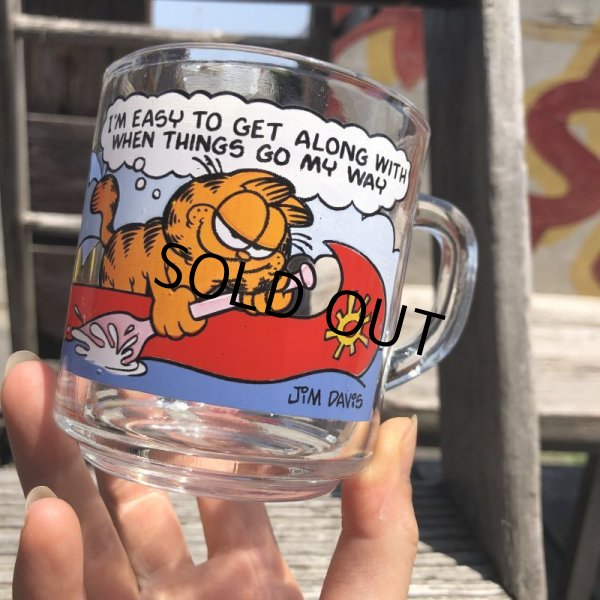 画像5: 80s Vintage ANCHOR HOCKING Glass McDonald's GARFIELD Mug Cup (C184) (5)