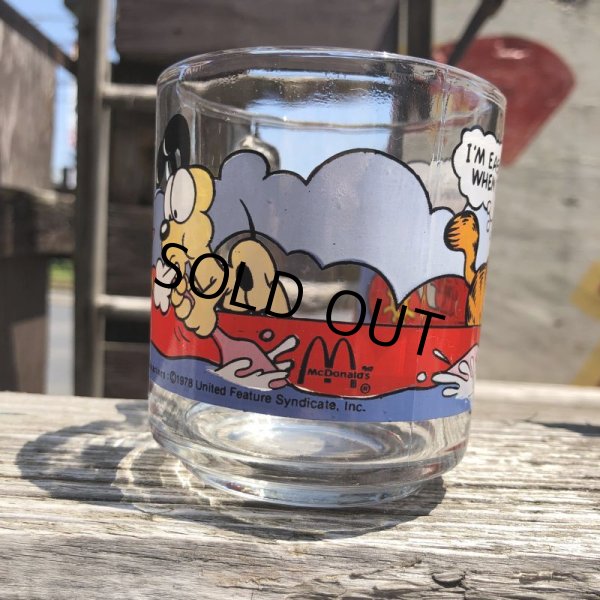 画像2: 80s Vintage ANCHOR HOCKING Glass McDonald's GARFIELD Mug Cup (C184) (2)