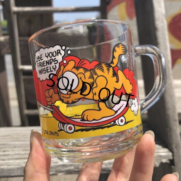 画像6: 80s Vintage ANCHOR HOCKING Glass McDonald's GARFIELD Mug Cup (C185) (6)