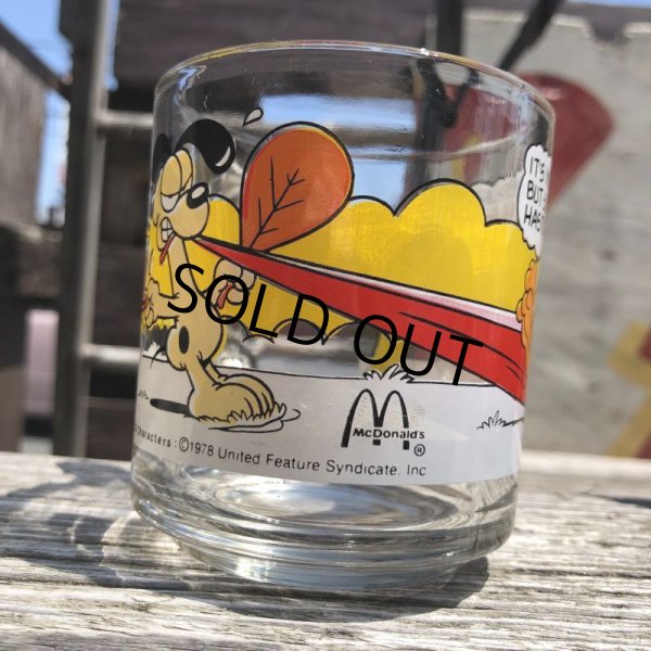 画像2: 80s Vintage ANCHOR HOCKING Glass McDonald's GARFIELD Mug Cup (C186) (2)
