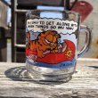 画像1: 80s Vintage ANCHOR HOCKING Glass McDonald's GARFIELD Mug Cup (C184) (1)