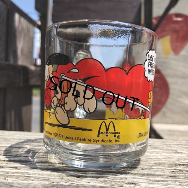 画像2: 80s Vintage ANCHOR HOCKING Glass McDonald's GARFIELD Mug Cup (C185) (2)