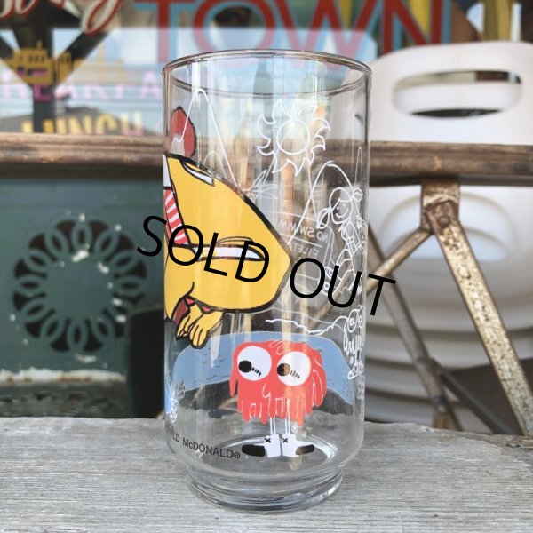 画像2: 70s Vintage Glass McDonaland Action Series Ronald McDonald (C187) (2)