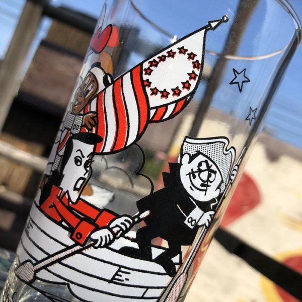 画像10: 70s Vintage Arby's Bicentennial Collector Series Glass ROCKY & BULLWINKLE (C200) (10)