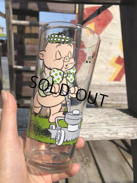 画像6: 70s Vintage Pepsi Glass Porky Pig & Petunia Pig (C201) (6)