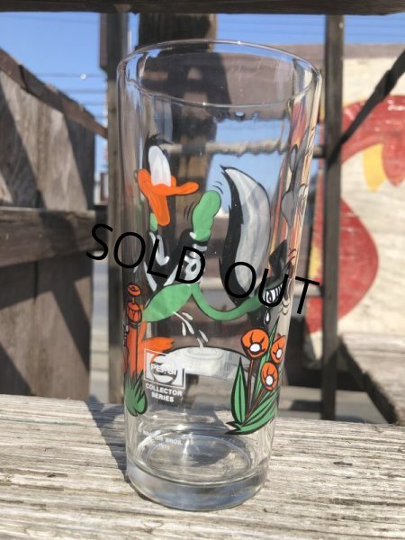 画像3: 70s Vintage Pepsi Glass Daffy Duck & Pepe Le Pew (C203) (3)