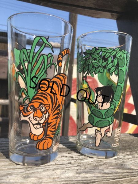 画像1: 70s Vintage Pepsi Glass Disney The Jungle Book Shere Khan (C216) (1)