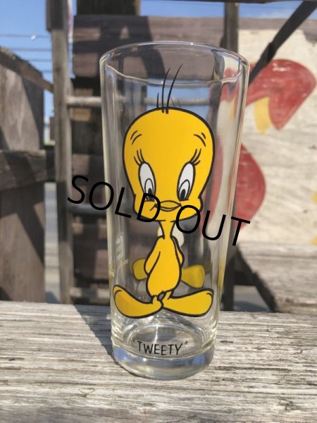 画像1: 70s Vintage Pepsi Glass Tweety (C207) (1)