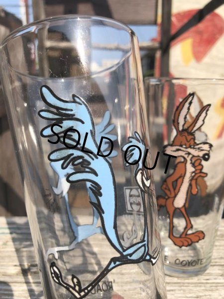 画像8: 70s Vintage Pepsi Glass Road Runner & Wile E. Coyote SET (C206) (8)