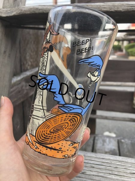 画像9: 70s Vintage Pepsi Glass Road Runner & Wile E. Coyote (C205) (9)