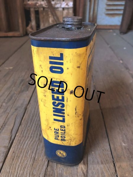 画像4: Vintage 1qt Oil Can D and D BOILED LINSEED OIL (C222) (4)