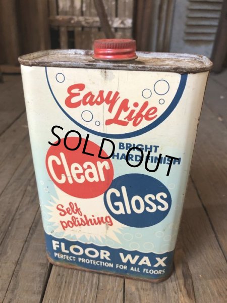 画像4: Vintage 1qt Oil Can Easy Life FLOOR WAX (C230) (4)