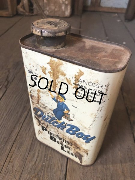 画像2: Vintage 1qt Oil Can Dutch Boy PENETRATING BONDING LIQUID (C228) (2)