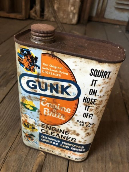 画像2: Vintage 1qt Oil Can GUNK ENGIN CLEANER (C232) (2)
