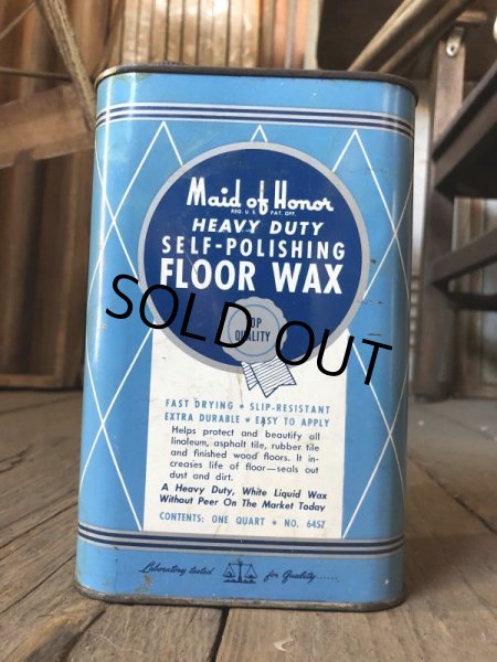 画像7: Vintage 1qt Oil Can Maid of Honor FLOOR WAX (C226) (7)