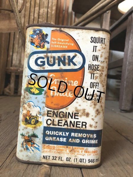 画像7: Vintage 1qt Oil Can GUNK ENGIN CLEANER (C232) (7)