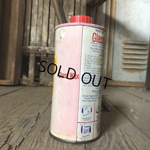 画像3: Vintage Oil Can GOLD SEAL Glass Wax (C237) (3)
