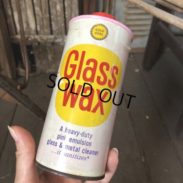 画像1: Vintage Oil Can GOLD SEAL Glass Wax (C237) (1)