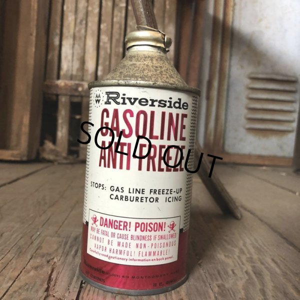 画像6: Vintage Oil Can Riverside GASOLINE ANTI-FREEZE (C241) (6)