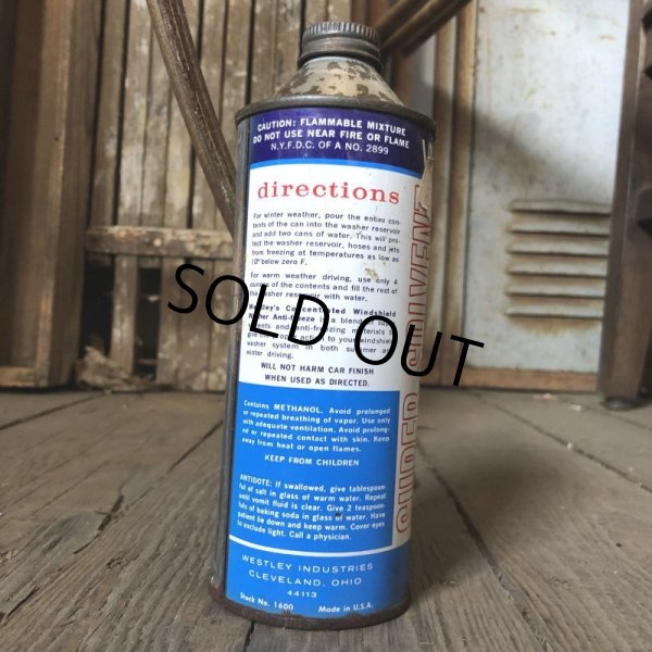 画像4: Vintage Oil Can WESTLEY'S Windshield Washer anti-freeze (C247) (4)