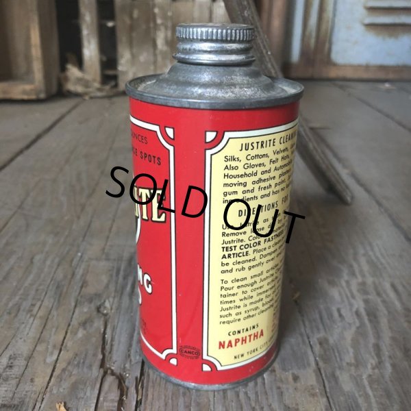 画像3: Vintage Oil Can JUSTRITE Cleaning Fluid (C238) (3)