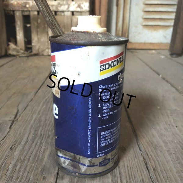画像3: Vintage Oil Can SIMONIZ Chrome Cleaner (C244) (3)