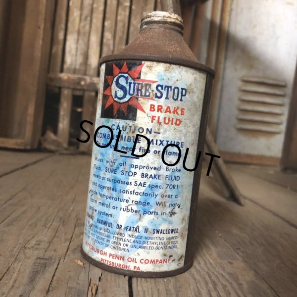 画像4: Vintage Oil Can SURE-STOP Heavy Duty Brake Fluid (C245) (4)