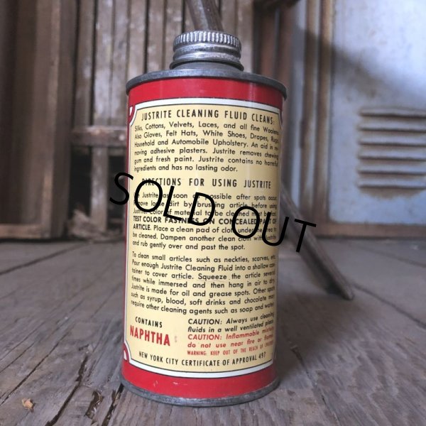 画像4: Vintage Oil Can JUSTRITE Cleaning Fluid (C238) (4)