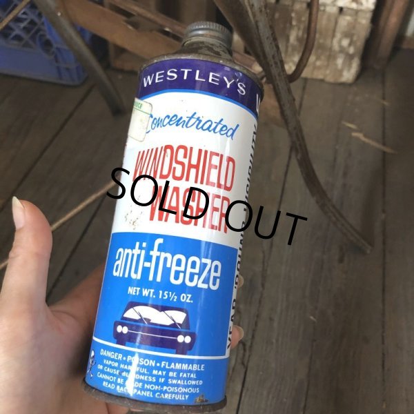 画像1: Vintage Oil Can WESTLEY'S Windshield Washer anti-freeze (C247) (1)