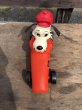 画像10: 70s Vintage 57 Racing Dog Plastic Coin Bank Red (C274) (10)