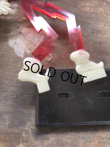 画像16: 40s Vintage REDDY KILOWATT Standing Business Card Holder Figure Red w/Black Stand (C276) (16)