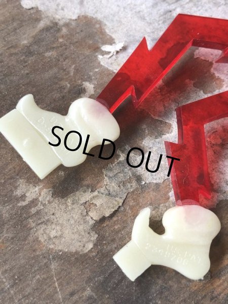 画像17: 40s Vintage REDDY KILOWATT Standing Business Card Holder Figure Red w/Black Stand (C276) (17)