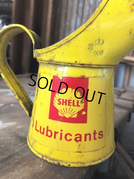 画像15: Vintage Shell Half Pint Lubricants Oil Jug Pourer (C278) (15)