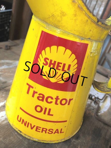 画像16: Vintage Shell Quart Tractor Universal Oil Jug Pourer (C279) (16)
