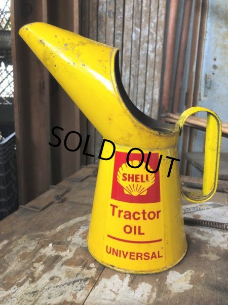 画像9: Vintage Shell Quart Tractor Universal Oil Jug Pourer (C279) (9)