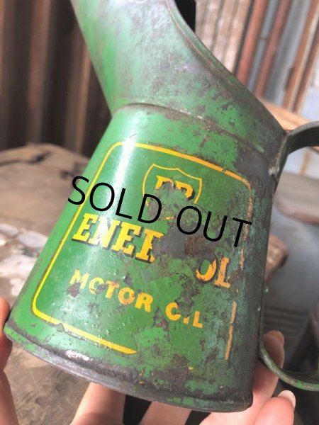 画像16: Vintage BP Energol Motor Oil Jug Pourer (C277) (16)
