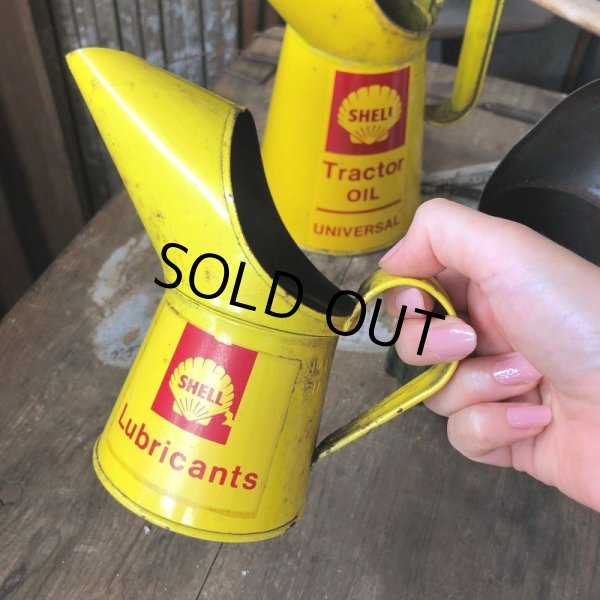 画像16: Vintage Shell Half Pint Lubricants Oil Jug Pourer (C278) (16)