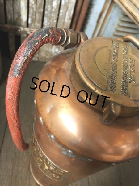 画像11: Vintage SIMPLEX Copper Brass Fire Extinguisher (C281) (11)