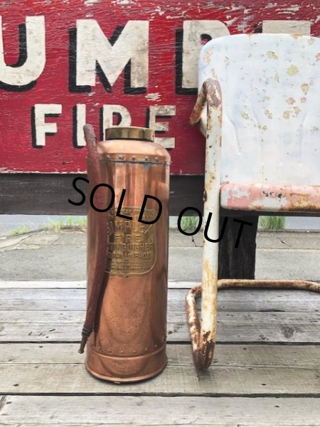 画像17: Vintage SIMPLEX Copper Brass Fire Extinguisher (C281) (17)